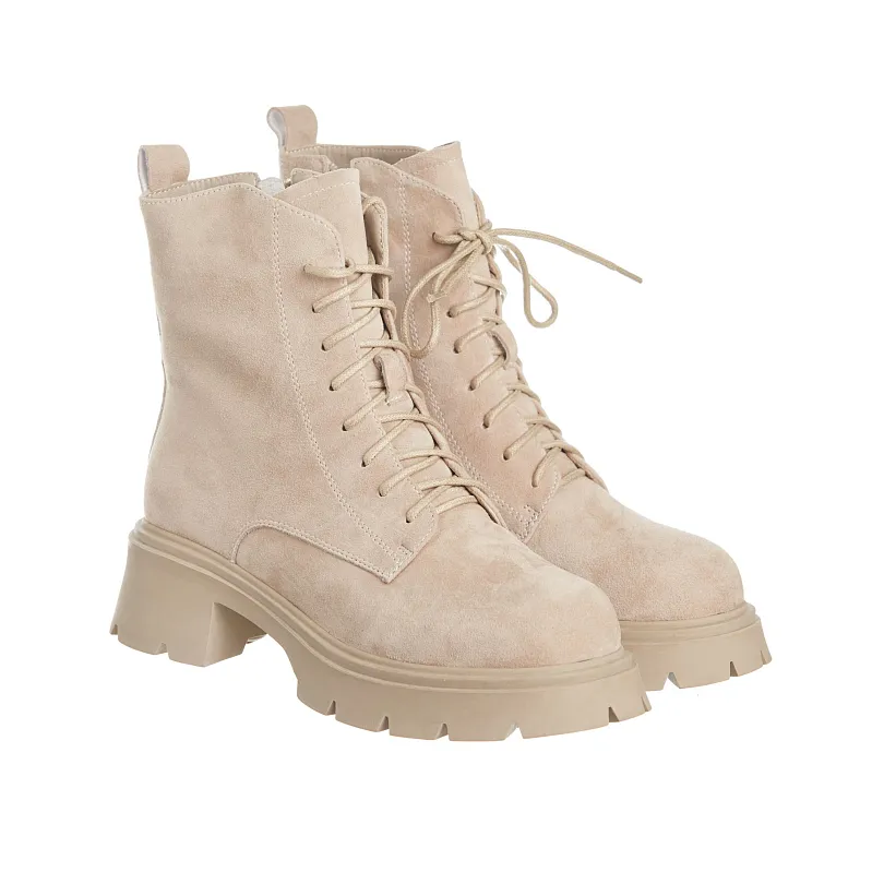 Купить Ботинки утепленные женские низкий каблук Россия 23187