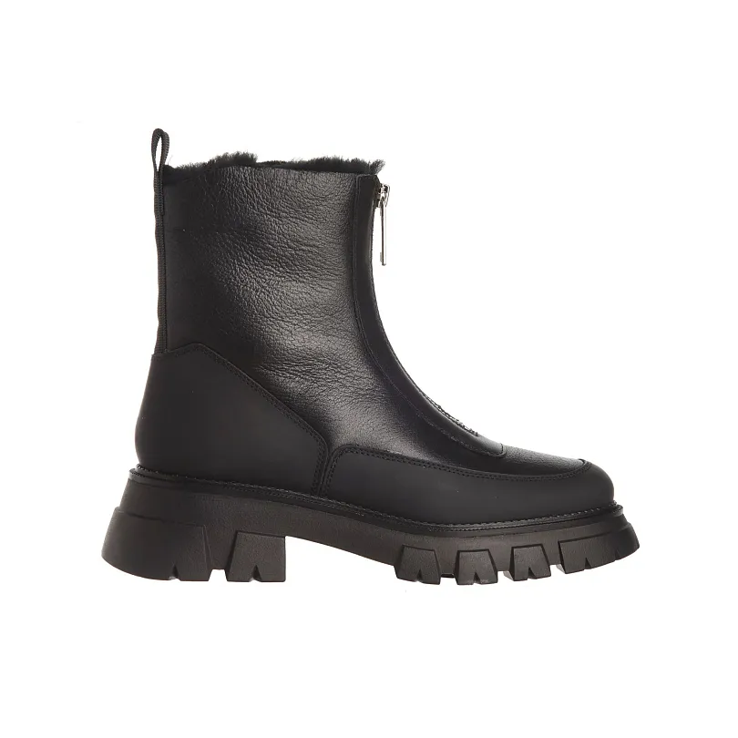 Купить Ботинки утепленные женские низкий каблук Россия 23330